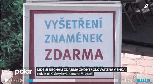 Lidé si nechali zdarma zkontrolovat znaménka